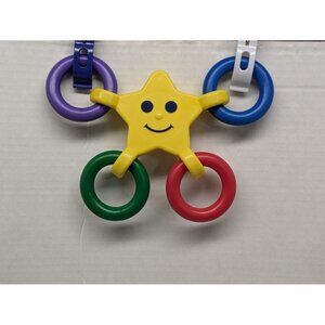 Parents Magazine Baby Infant Toy Child Development Stars Rings Yellow Blue Red